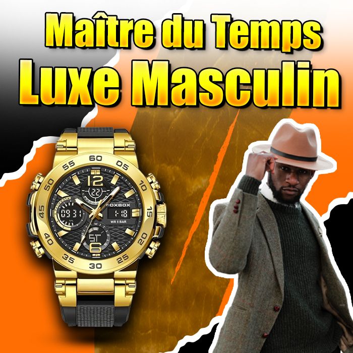 FOXBOX Montre de sport pour Homme -GNK