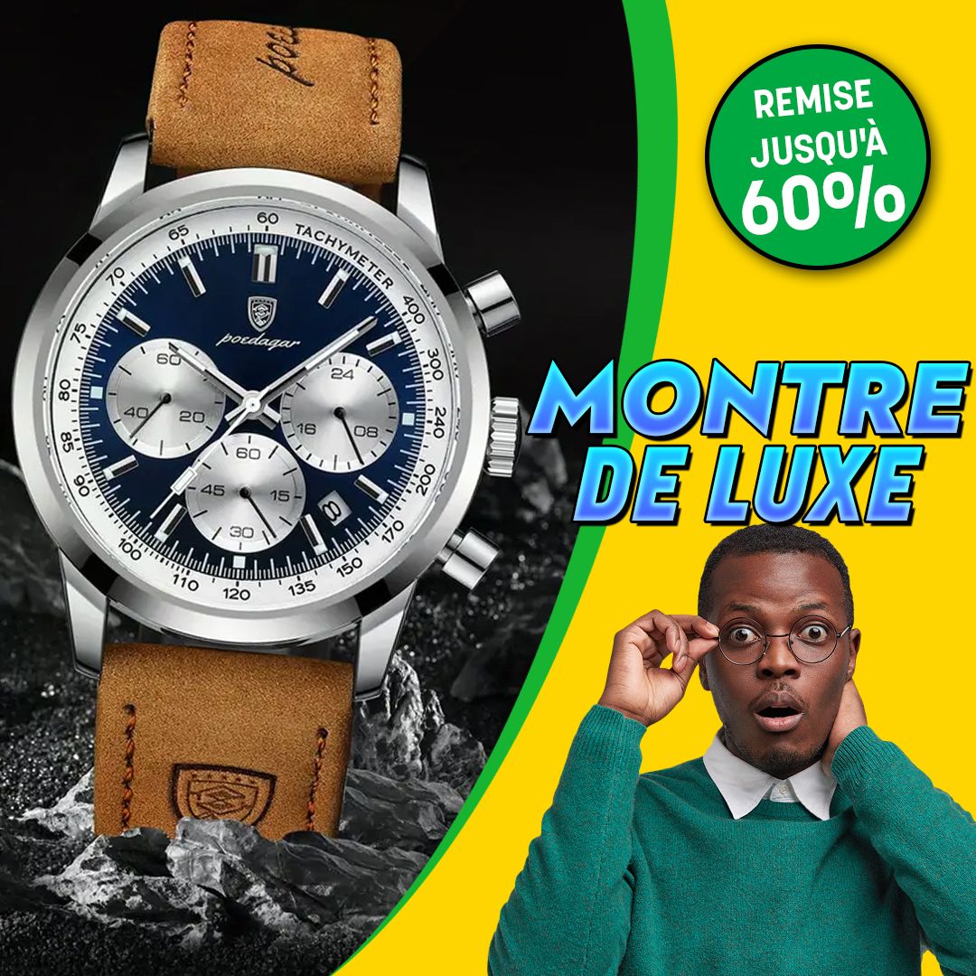 Montres de luxe pour homme POEDAGAR cuir-GN
