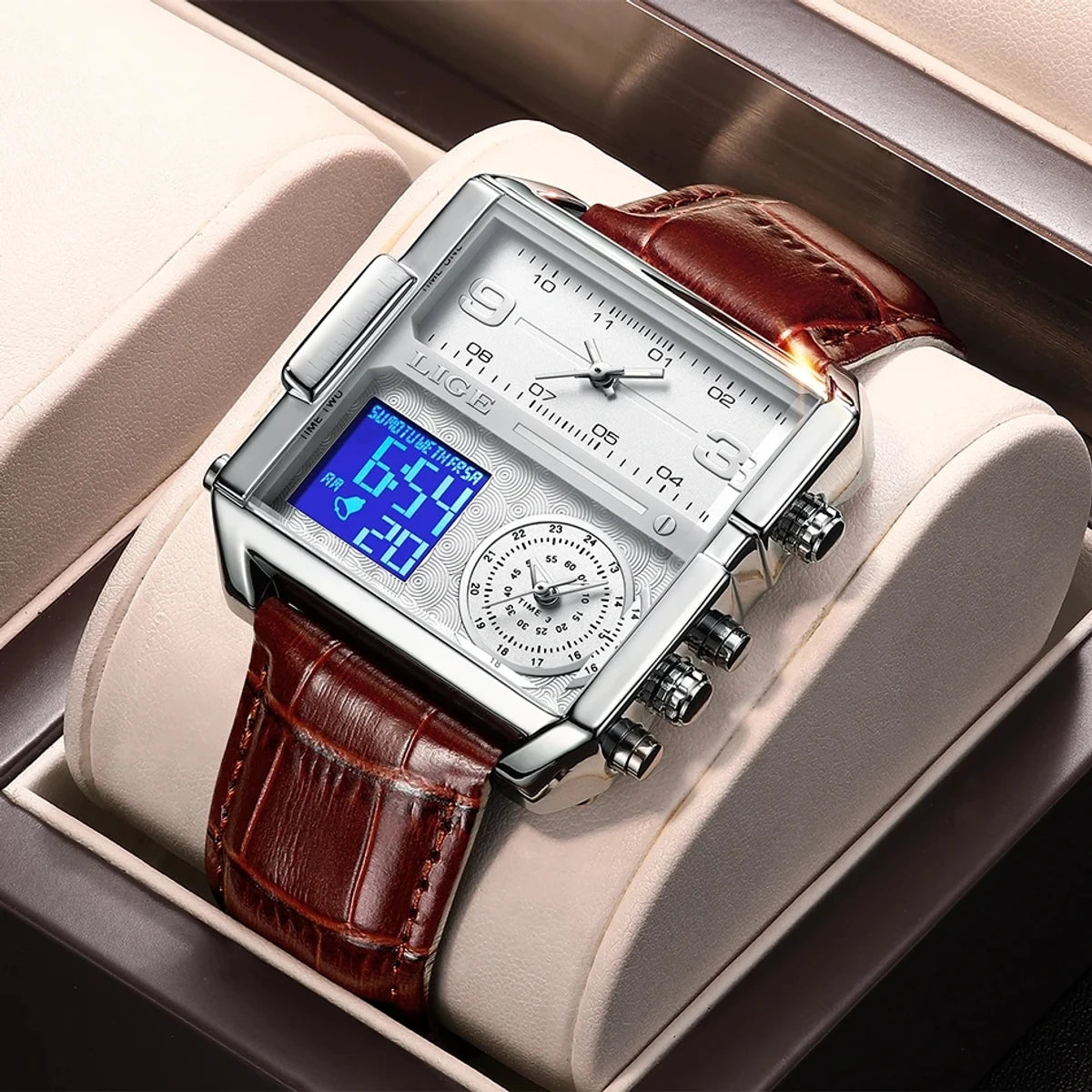 Montre LIGE de luxe pour homme-COD
