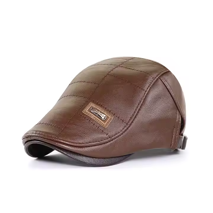 Béret en cuir tendance 2025
